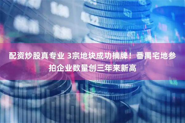 配资炒股真专业 3宗地块成功摘牌！番禺宅地参拍企业数量创三年来新高